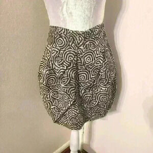 Eva Franco Blk & White Bubble Skirt Sz 8